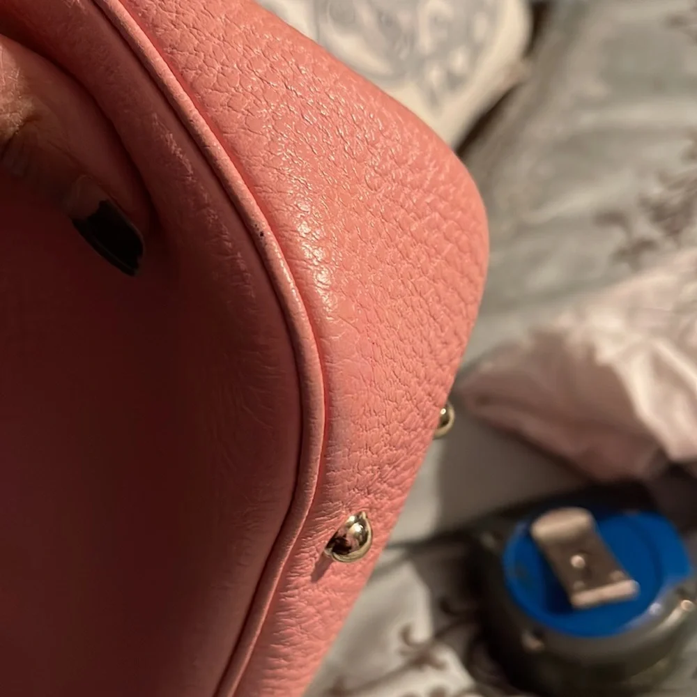 Authentic Pink Leather Gucci ANITA Handbag with Bamboo handle and bamboo zipper - Picture 17 of 17